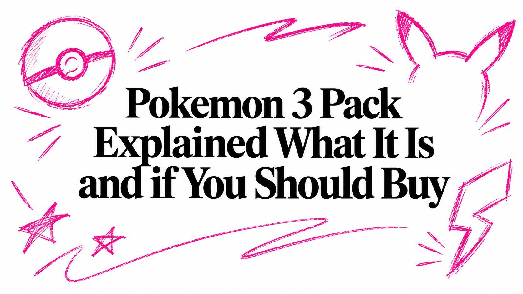 Pokemon 3 Pack Explained What It Is and if You Should Buy